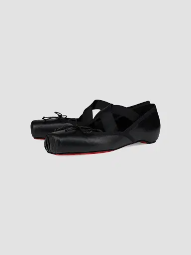 Christian Louboutin Women's Cassiasticina Leather Ballerinas | Thumbnail 2 Christian Louboutin Women's Cassiasticina Leather Ballerinas | Thumbnail 2