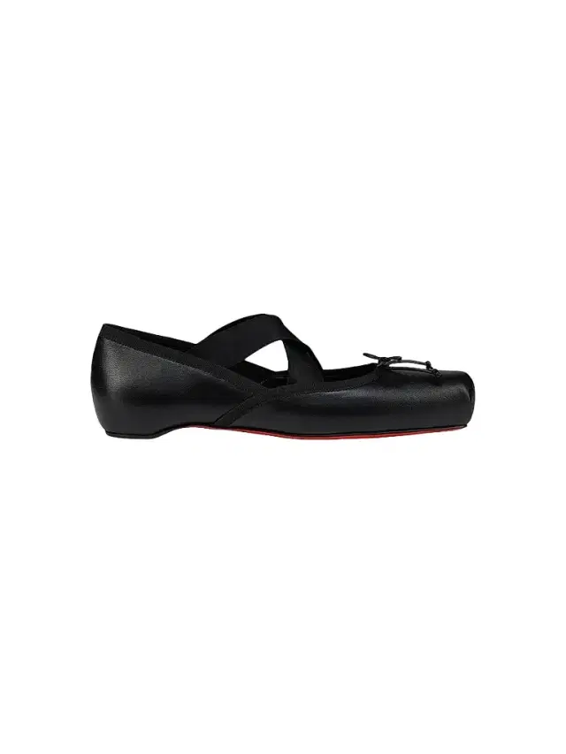 Christian Louboutin Women's Cassiasticina Leather Ballerinas - Black