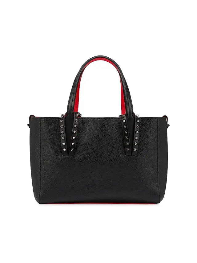 Christian Louboutin Women's Cabata Mini Leather Tote Bag - Black
