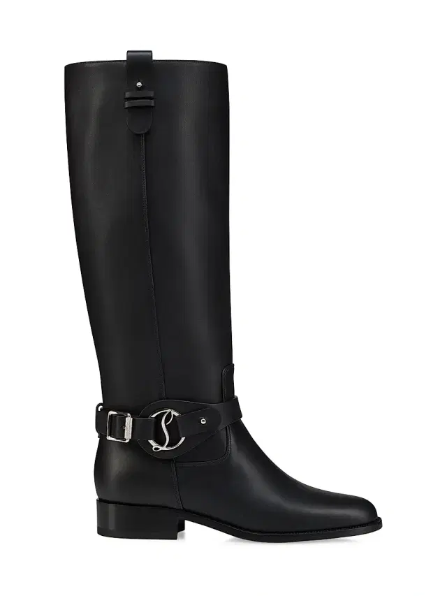 Christian Louboutin Women's Dianouchette Botta Leather Boots - Black