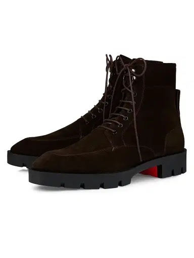 Christian Louboutin Men's Caracolo Lion Boots - Cafe - Size 12 | Thumbnail 2 Christian Louboutin Men's Caracolo Lion Boots - Cafe - Size 12 | Thumbnail 2