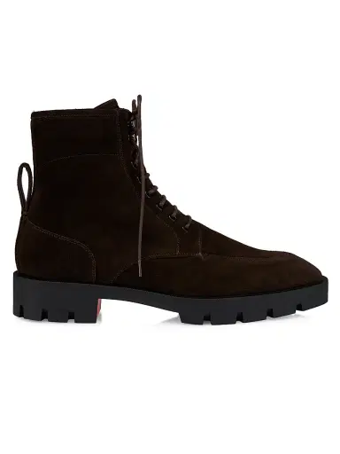 Christian Louboutin Men's Caracolo Lion Boots - Cafe - Size 12 | Thumbnail 1 Christian Louboutin Men's Caracolo Lion Boots - Cafe - Size 12 | Thumbnail 1