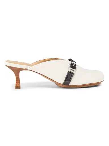 Ganni Women's Sue Buckle-Detail Mules | Thumbnail 1 Ganni Women's Sue Buckle-Detail Mules | Thumbnail 1