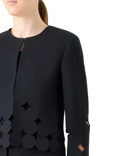 Akris punto Women's Jersey Dropping Dot Cut Out Jacket | Thumbnail 6 Akris punto Women's Jersey Dropping Dot Cut Out Jacket | Thumbnail 6