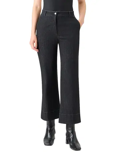 Akris punto Women's Cecily Cotton Bootcut Pants | Thumbnail 2