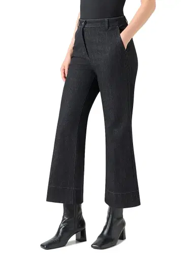 Akris punto Women's Cecily Cotton Bootcut Pants | Thumbnail 3
