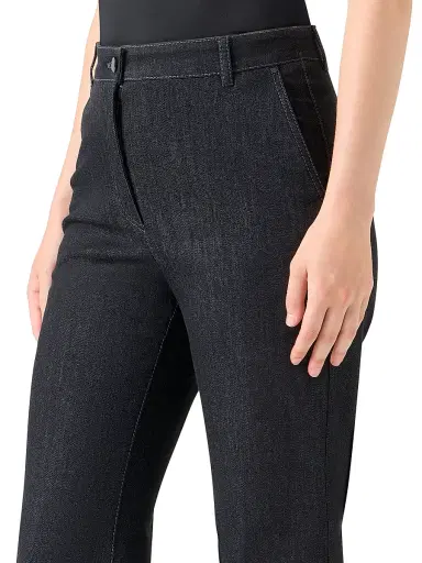 Akris punto Women's Cecily Cotton Bootcut Pants | Thumbnail 5