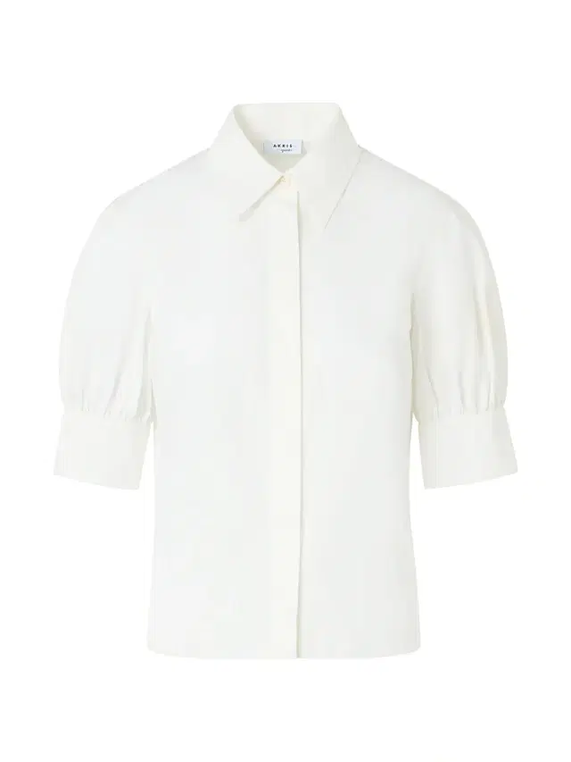 Akris punto Women's Cotton Poplin Short-Sleeve Blouse - Cream