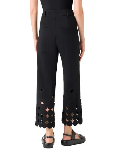 Akris punto Women's Chieko Dot Cut-Out Pants - Black | Thumbnail 4