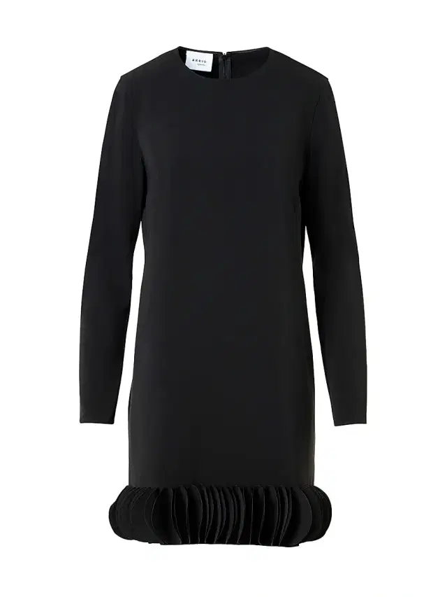 Akris punto Women's Lasercut Crêpe Minidress - Black