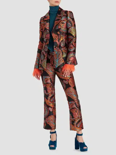 La DoubleJ Women's 24/7 Pants - Jacquard Sicomore Black - Size XS | Thumbnail 3 La DoubleJ Women's 24/7 Pants - Jacquard Sicomore Black - Size XS | Thumbnail 3