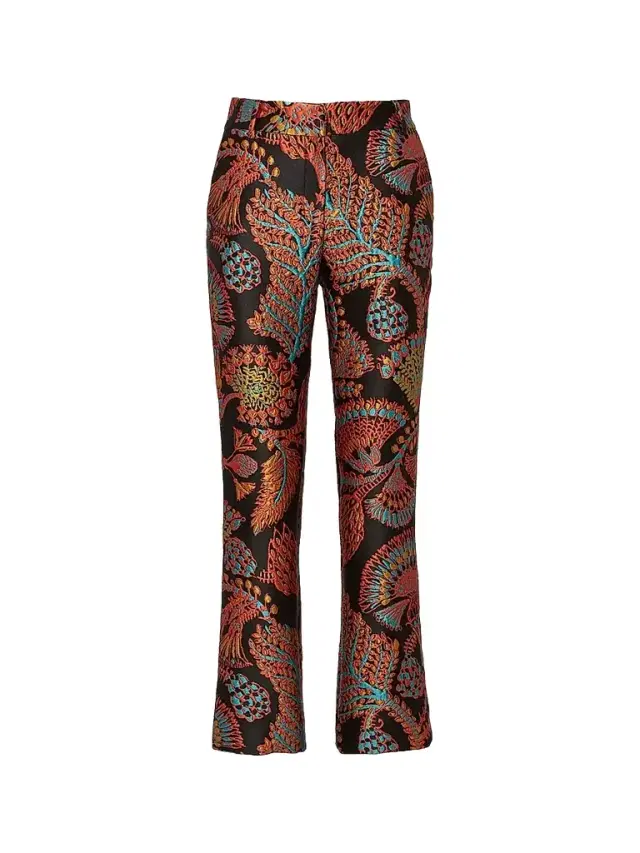 La DoubleJ Women's 24/7 Pants - Jacquard Sicomore Black