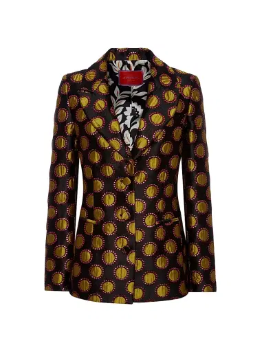 La DoubleJ Women's 24/7 Jacket Bis - Jacquard Winter Sun Black - Size Large | Thumbnail 1