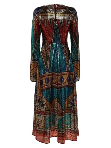 La DoubleJ Women's Farfalla Dress - Philae Placee Multicolor | Thumbnail 2