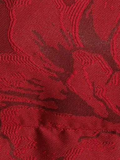 La DoubleJ Women's La Comasca Puffer Bomber - Jacquard Ruby Red - Size XS | Thumbnail 4 La DoubleJ Women's La Comasca Puffer Bomber - Jacquard Ruby Red - Size XS | Thumbnail 4