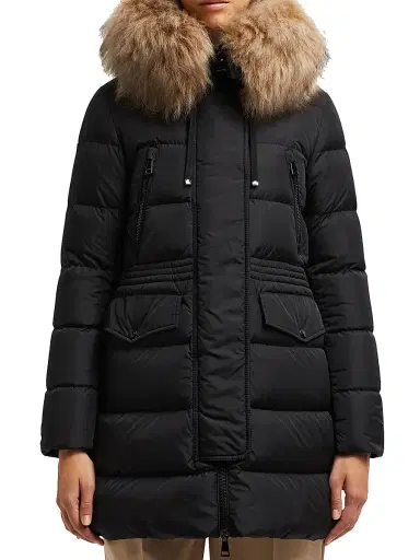 Moncler Women's Aphroti Puffer Jacket - Black Beige | Thumbnail 2 Moncler Women's Aphroti Puffer Jacket - Black Beige | Thumbnail 2