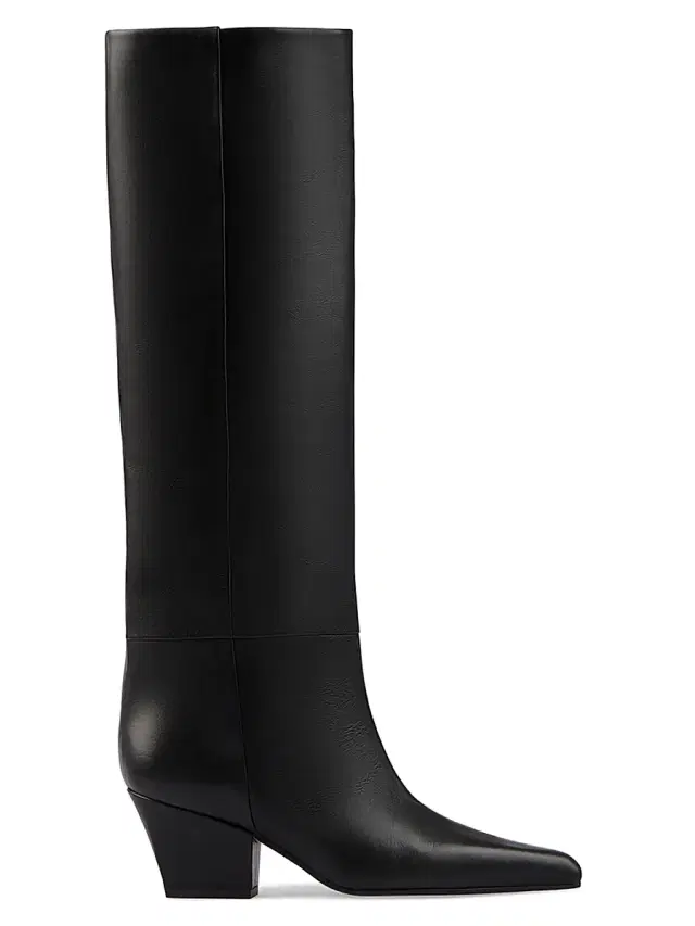 Women's Jane 60MM Leather Boots - Black