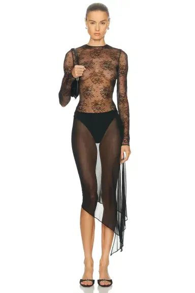 Dolce & Gabbana Long Sleeve Bodysuit | Thumbnail 5 Dolce & Gabbana Long Sleeve Bodysuit | Thumbnail 5