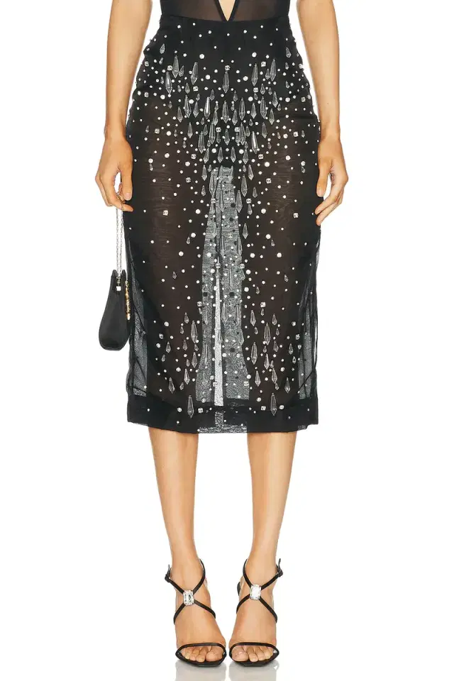 retrofete Isabel Embellished Skirt