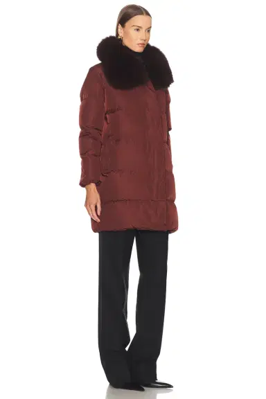 Yves Salomon Long Belted Down Jacket | Thumbnail 3 Yves Salomon Long Belted Down Jacket | Thumbnail 3
