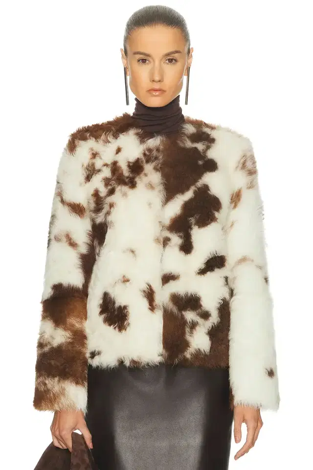 Zimmermann Hypnotic Spot Shearling Jacket