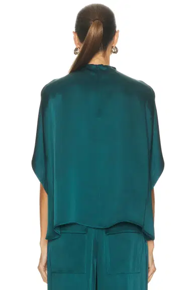 Lapointe Satin Cape Tee | Thumbnail 3 Lapointe Satin Cape Tee | Thumbnail 3