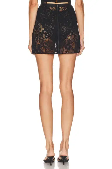 Kiki de Montparnasse Sophie Stretch Lace Skirt | Thumbnail 4