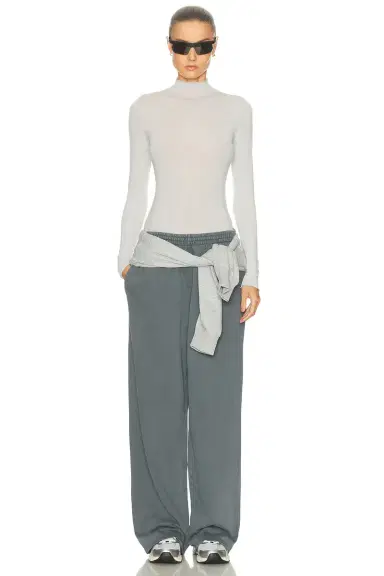 Skims Boyfriend Fleece Baggy Sweatpant | Thumbnail 5
