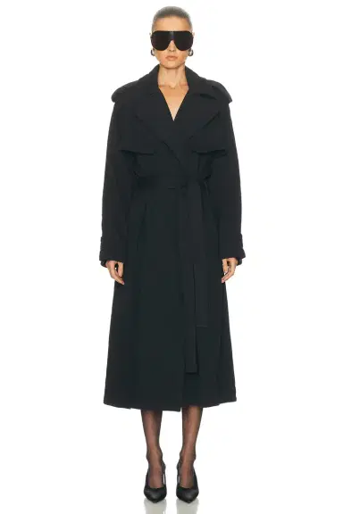 Skims Boyfriend Fleece Trench Coat | Thumbnail 2