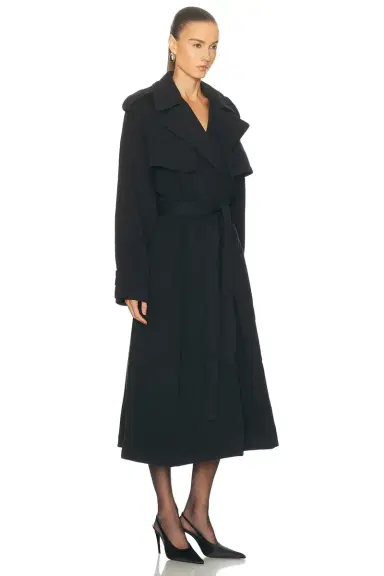 Skims Boyfriend Fleece Trench Coat | Thumbnail 3
