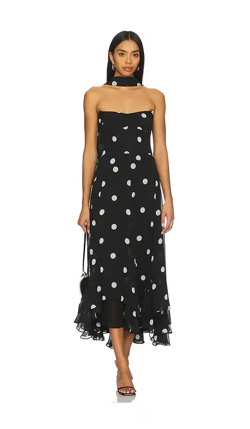 Amanda Uprichard Monterey Dress With Scarf