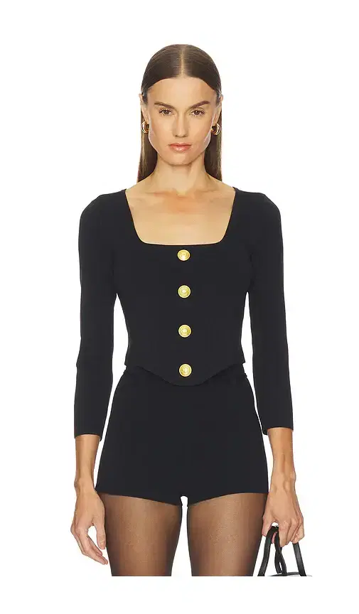 Sasha 3/4 Knit Corset Top