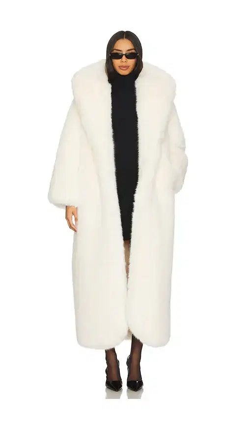 GIUSEPPE DI MORABITO Faux Fur Hooded Coat