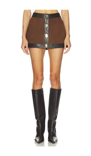 Retrofête Lisbeth Leather Skirt | Thumbnail 1 Retrofête Lisbeth Leather Skirt | Thumbnail 1