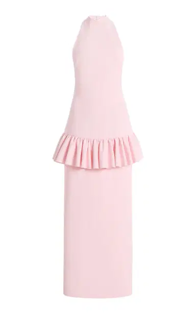 Harithand Cybelle Peplum Crepe Maxi Dress | Thumbnail 1 Harithand Cybelle Peplum Crepe Maxi Dress | Thumbnail 1