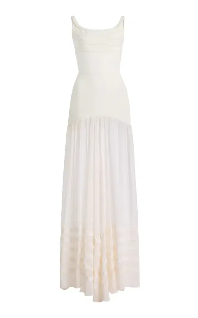 Harithand Teresa Silk Georgette Maxi Dress