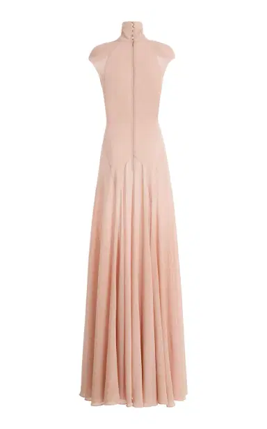 Harithand Amelia Silk Georgette Fluid Maxi Dress | Thumbnail 3