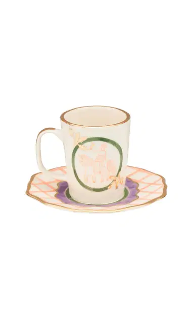 Gunia Project Horseman Tea Cup And White Saucer Set - Multi | Thumbnail 1