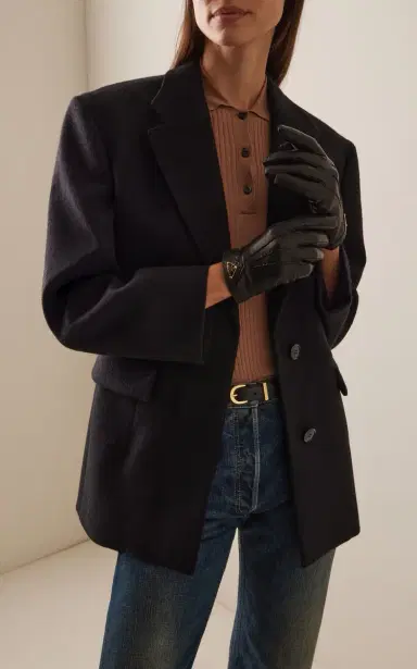 Prada Leather Gloves | Thumbnail 2