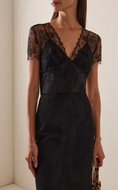 Prada Lace Midi Dress | Thumbnail 3
