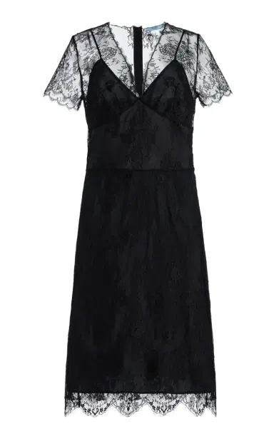 Prada Lace Midi Dress | Thumbnail 1