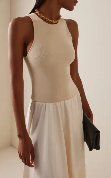 St. Agni Knit and Cotton Midi Dress | Thumbnail 2 St. Agni Knit and Cotton Midi Dress | Thumbnail 2