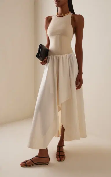 St. Agni Knit and Cotton Midi Dress | Thumbnail 3 St. Agni Knit and Cotton Midi Dress | Thumbnail 3