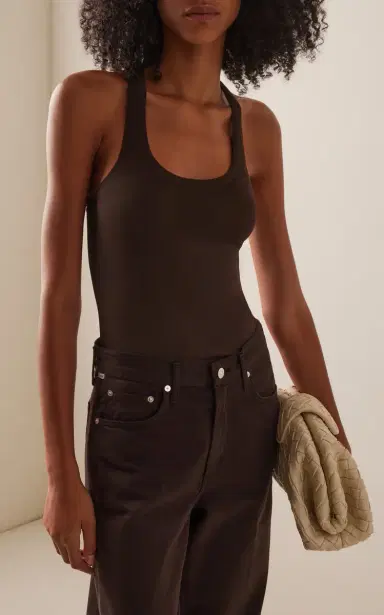 Brandon Maxwell The Raven Racerback Knit Tank Top | Thumbnail 2 Brandon Maxwell The Raven Racerback Knit Tank Top | Thumbnail 2