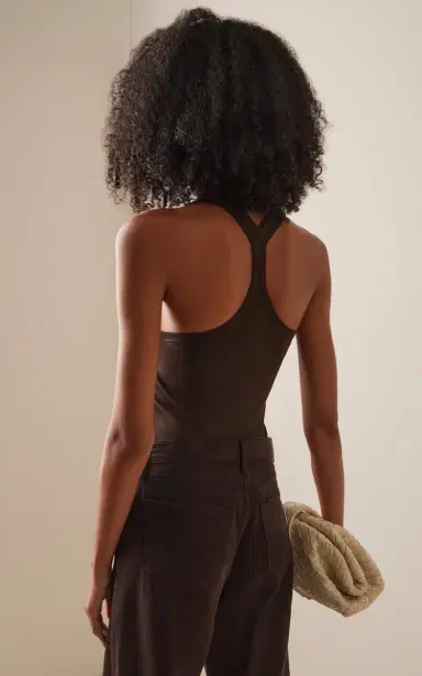Brandon Maxwell The Raven Racerback Knit Tank Top | Thumbnail 4 Brandon Maxwell The Raven Racerback Knit Tank Top | Thumbnail 4