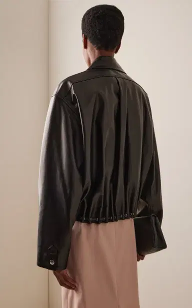 Brandon Maxwell The Leland Leather Jacket | Thumbnail 4 Brandon Maxwell The Leland Leather Jacket | Thumbnail 4