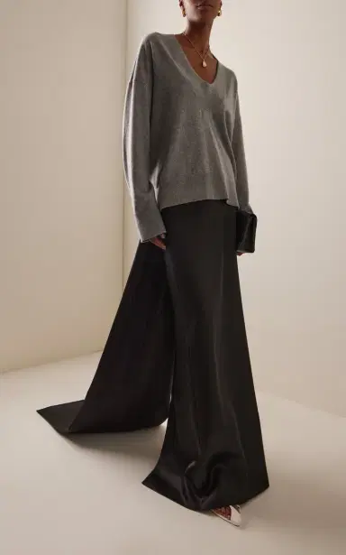 Brandon Maxwell The Rivers Cashmere Sweater | Thumbnail 3 Brandon Maxwell The Rivers Cashmere Sweater | Thumbnail 3