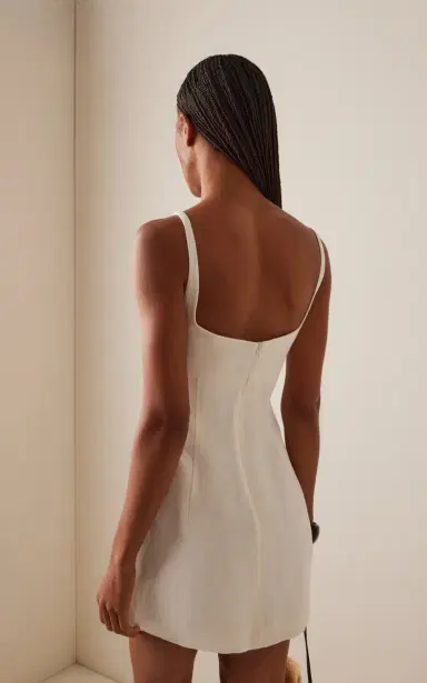St. Agni Square-Neck Linen Mini Dress | Thumbnail 4 St. Agni Square-Neck Linen Mini Dress | Thumbnail 4