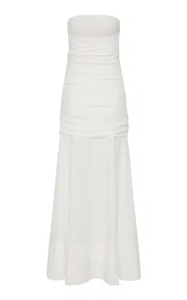 St. Agni Strapless Cotton-Blend Maxi Dress | Thumbnail 5 St. Agni Strapless Cotton-Blend Maxi Dress | Thumbnail 5