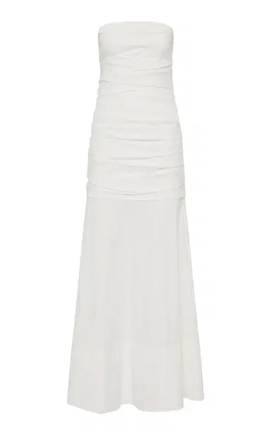 St. Agni Strapless Cotton-Blend Maxi Dress | Thumbnail 8 St. Agni Strapless Cotton-Blend Maxi Dress | Thumbnail 8